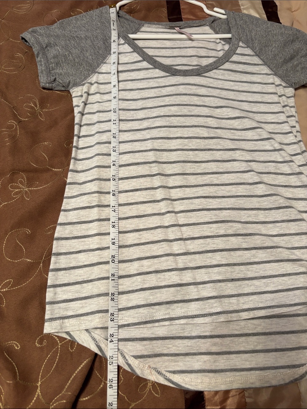 Poof! Gray Short Sleeve Fitted T-Shirt - Picture 4 of 5